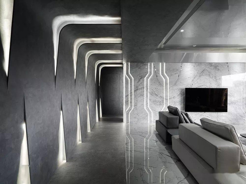 大理石电视背景墙设计的三大方向_空间结构_造型_视觉