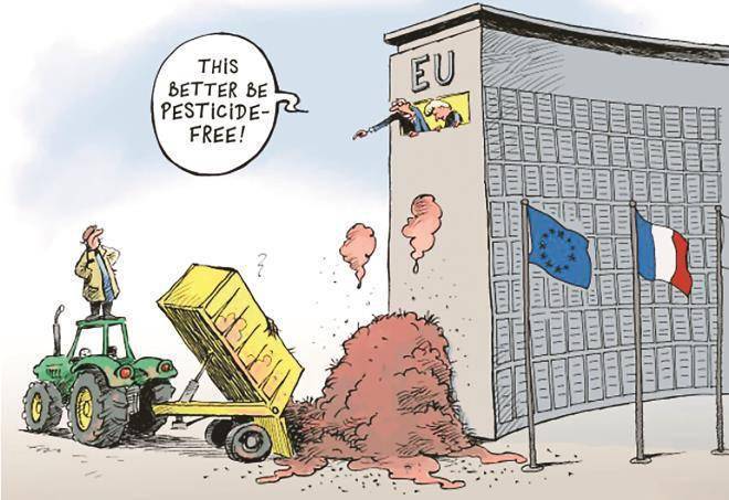 67"泄粪"_杀虫剂_法国_抗议