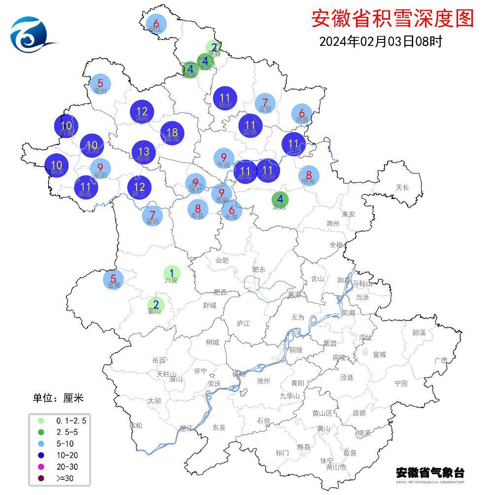预计未来24小时六安,淮南,合肥,滁州等地仍有超过10毫米以上降雪,阜阳