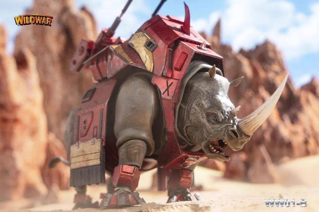 新品预定~ wild war 1/12 可动 巨角犀牛 ww-01a普通版 & ww-01b重装