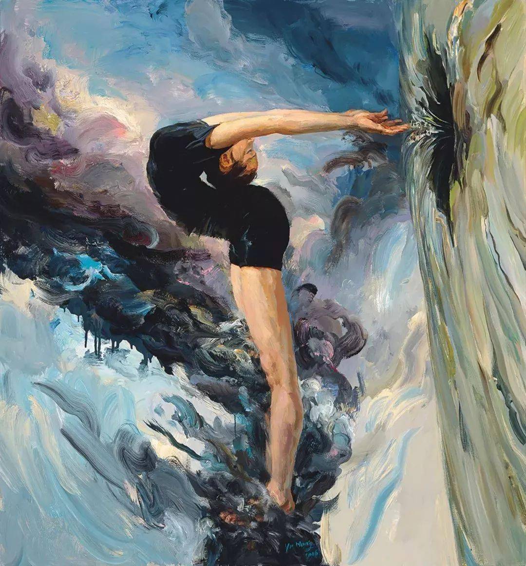 作品她是中国当代女性艺术家榜单上绕不开的"英雌"喻红《大风起兮云