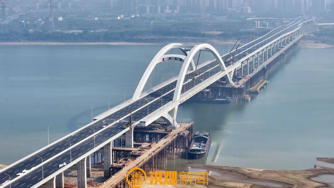 南昌复兴大桥主线通车!_发展_交通_拱桥