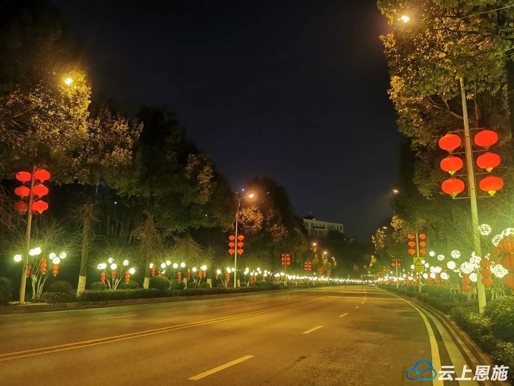 展新颜迎新春——恩施机场亮化工程改造升级_灯光_道路_灯笼