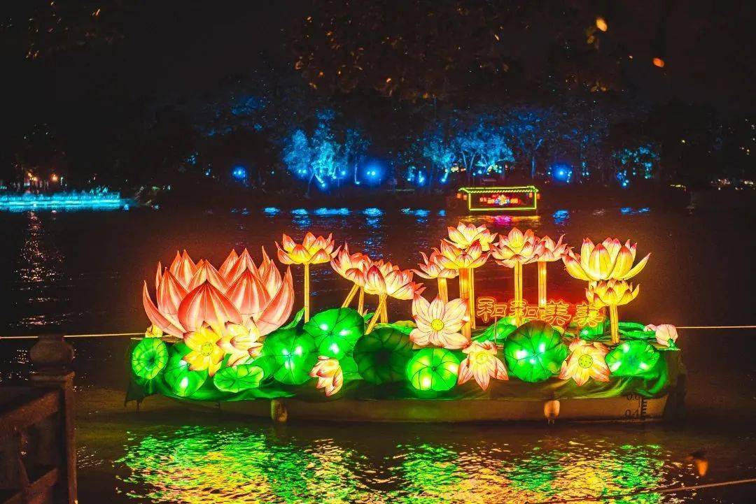 惠州西湖花灯图片
