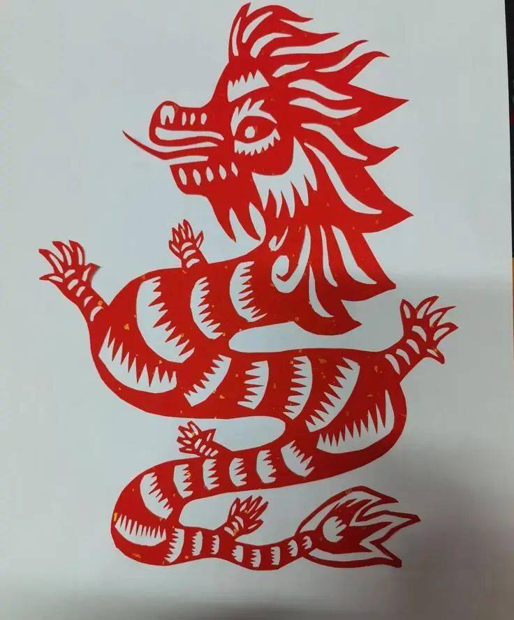 龙腾虎跃|锦界煤矿员工家属剪纸作品