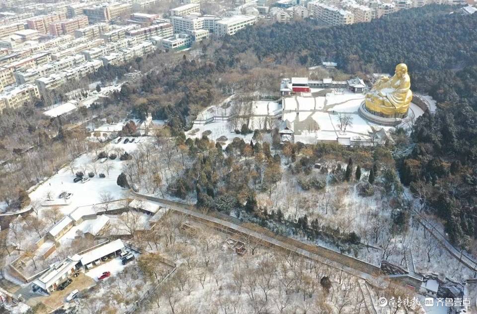 绵阳千佛山雪景图片