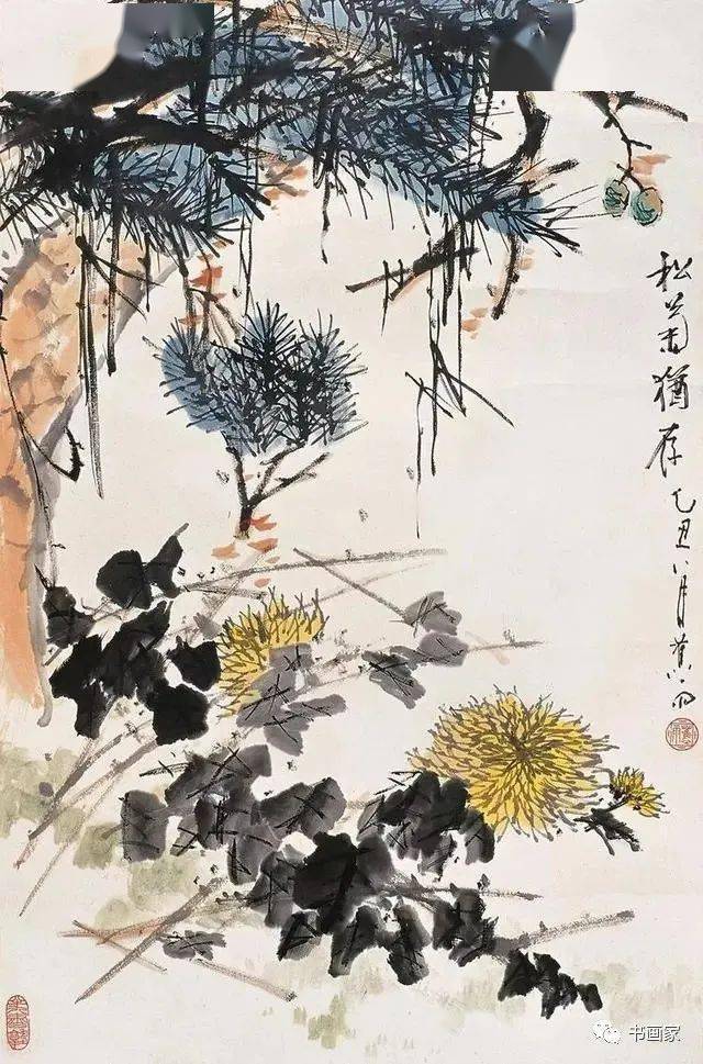 海派画家蕉雨作品赏析!_虚谷_江寒汀_先生