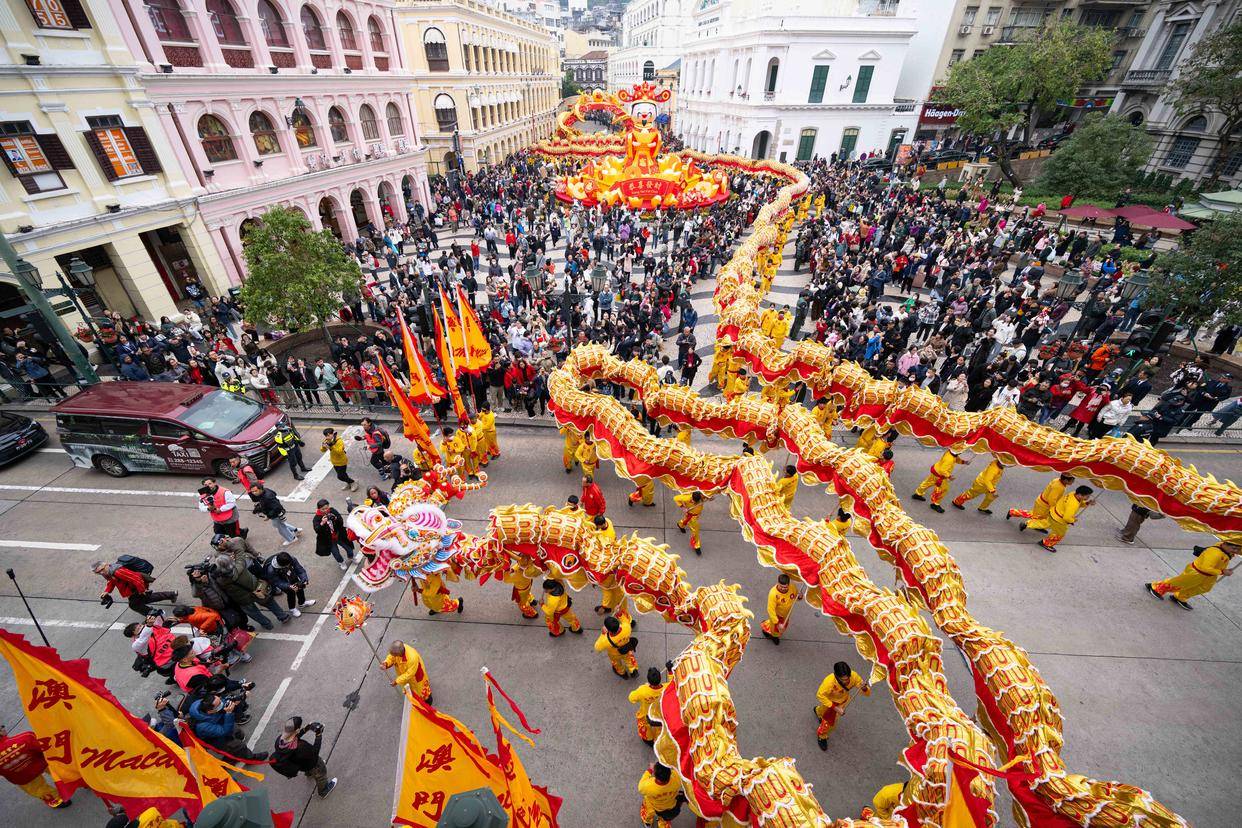 澳门过大年:金龙献瑞贺新春_旅游_议事_表演