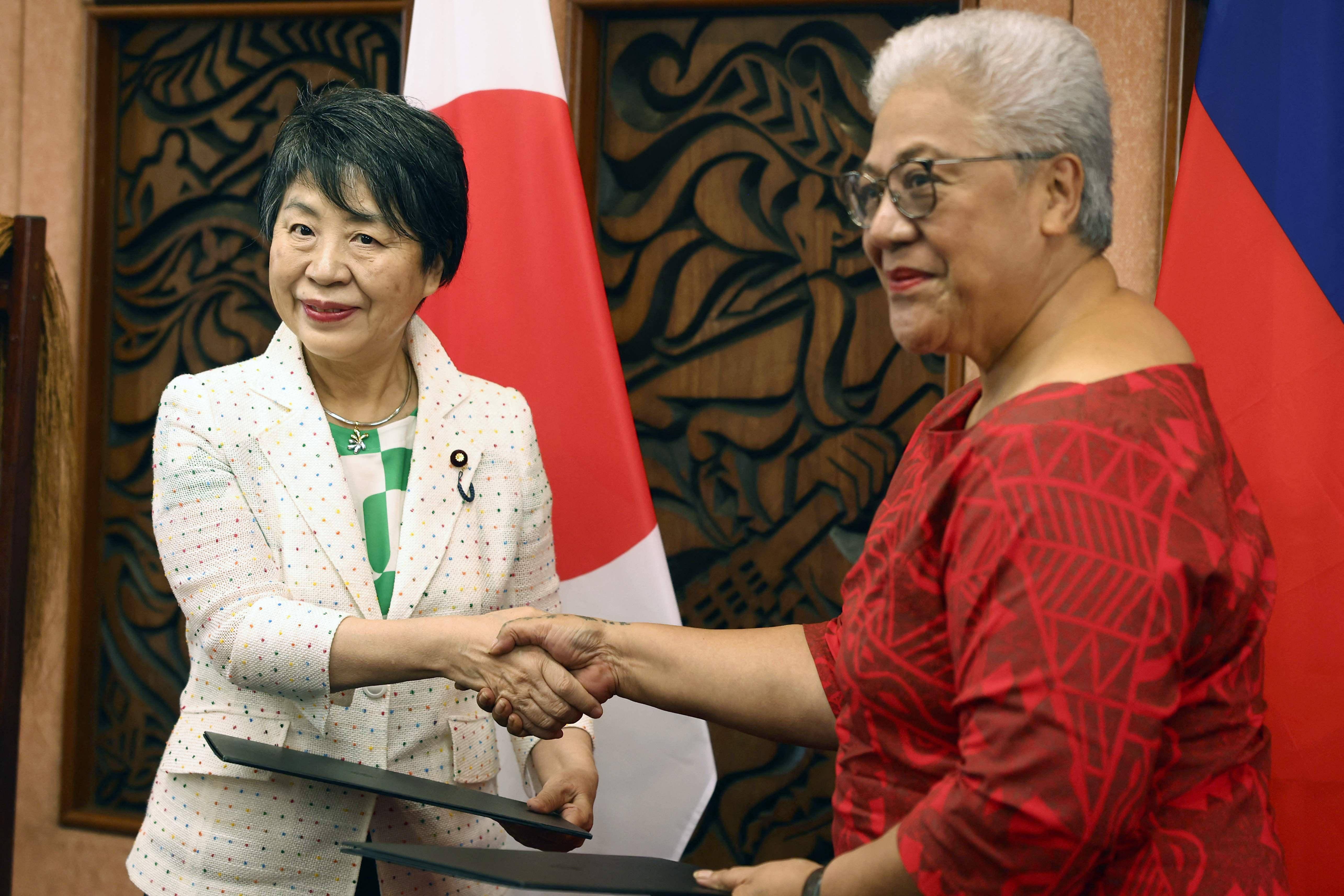 日本外相访太平洋四岛国_上川_核污染_双方同意