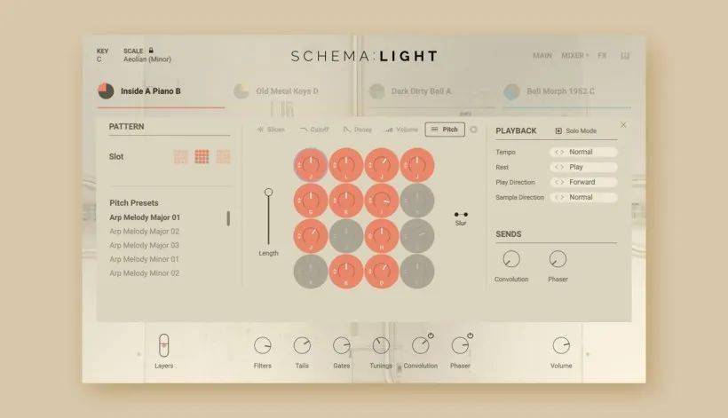 native instruments 发布 schema: light 旋律音序