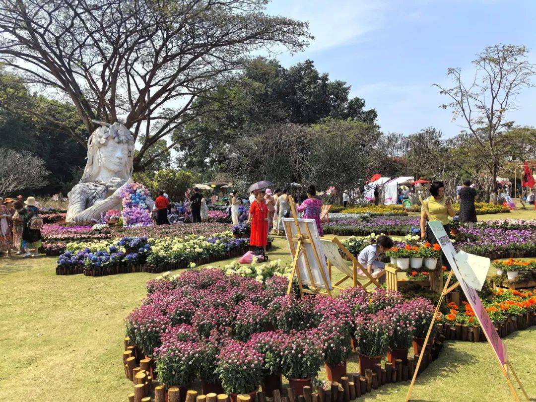 西双版纳热带花卉园:"花团锦簇"人气旺 "花"式造型庆