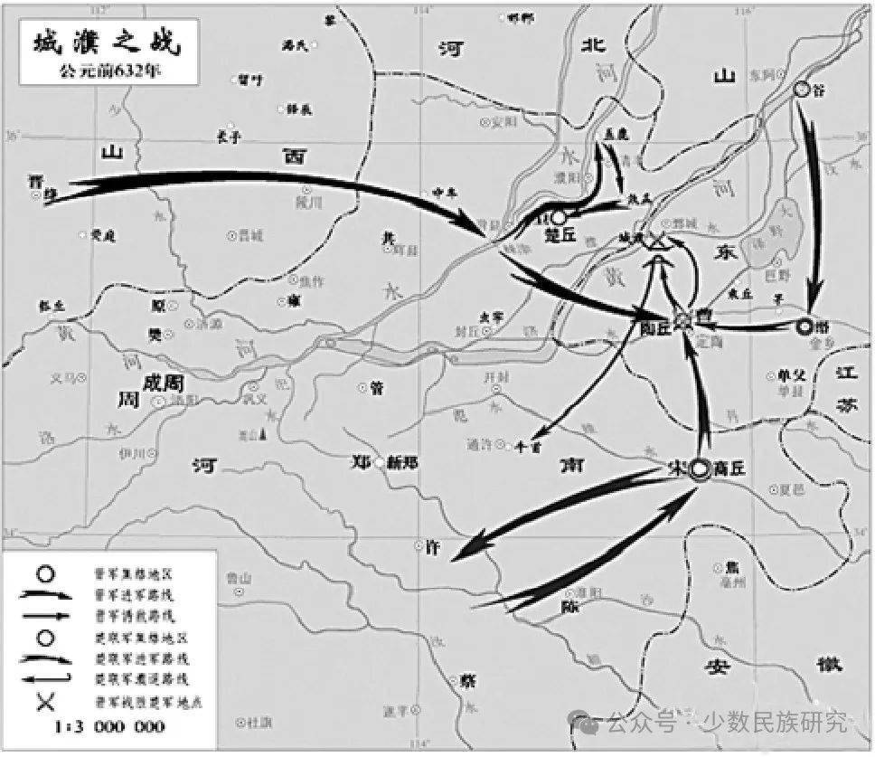 城濮之战战略图图片