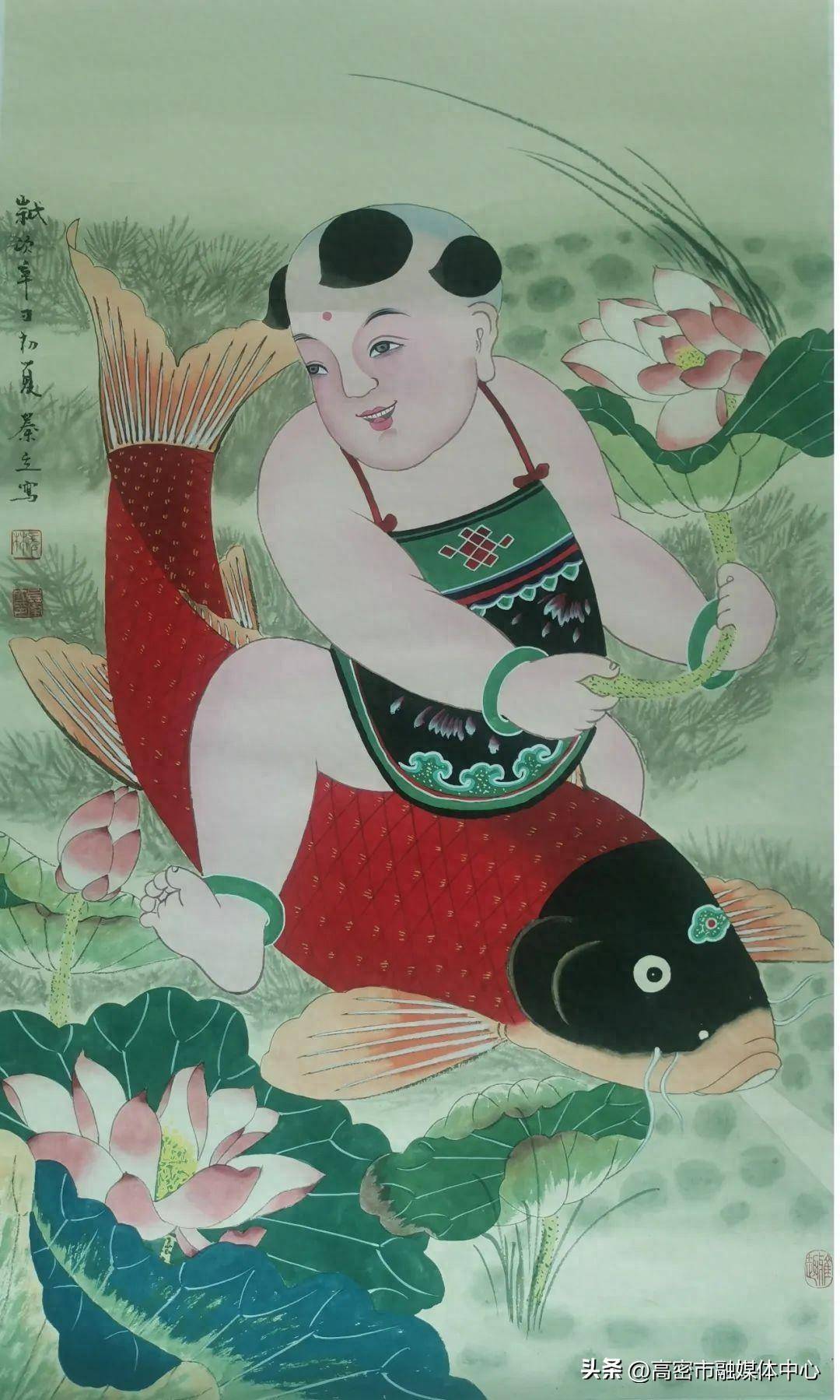 潍坊高密 | 【贴年画 过大年】扑灰年画里的传统年俗