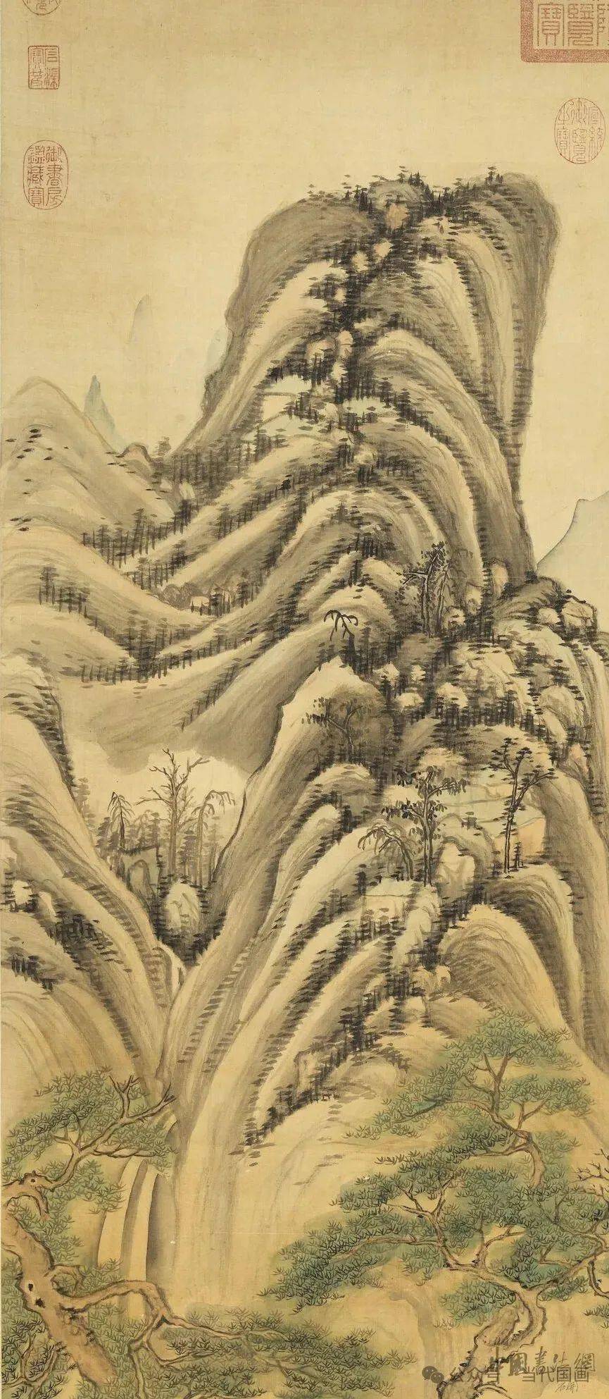 王时敏《松岩静乐图》_作品_国画_创作