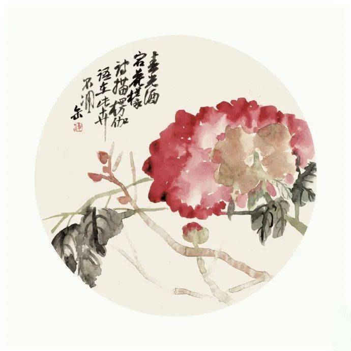 67绘画 | 吴昌硕花鸟团扇