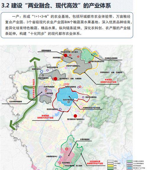 龙泉驿产城融合城市片区国土空间总体规划初案_大面街道_部分_结构