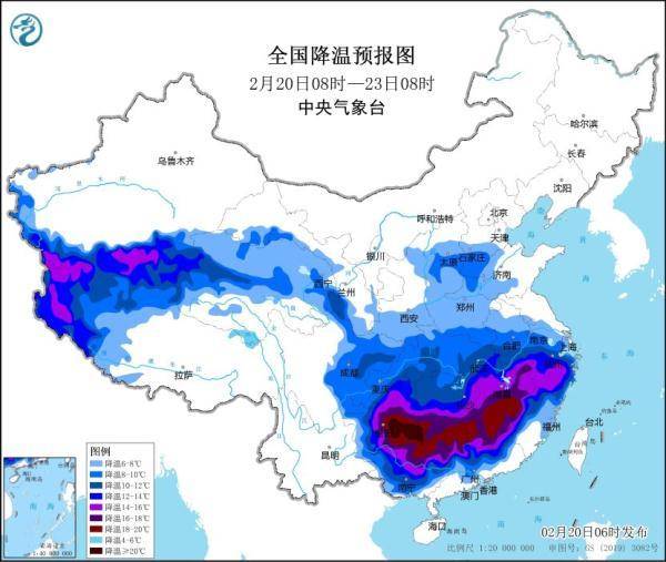 中央气象台接连发布大雾,沙尘暴,寒潮,暴雪,大风,强对流等六个预警