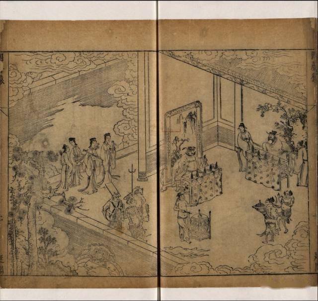 浅谈传统木雕插图中的留白_画面_中的人物_中国