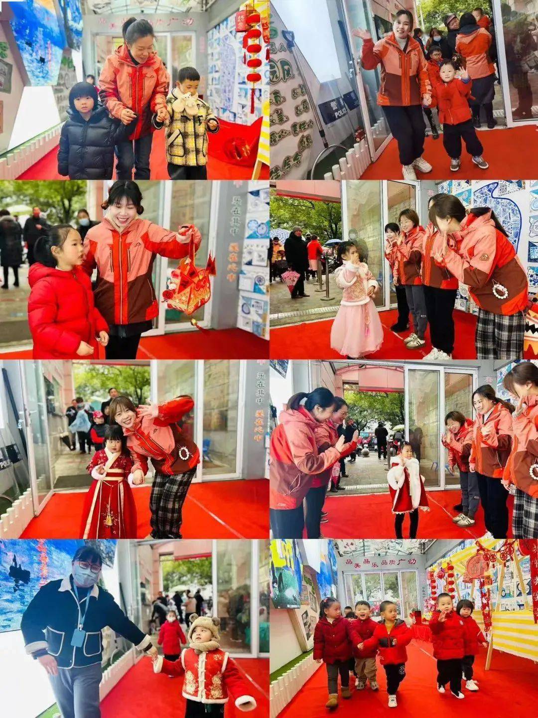 一声声"新年好""早上好"欢迎小朋友们回到温暖的大家庭,益英丁村幼儿