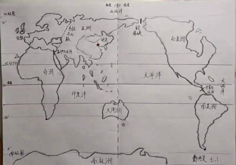 地理手绘地图比赛图片