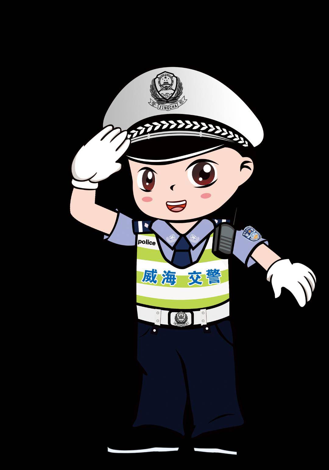 帅气交通警察漫画图片