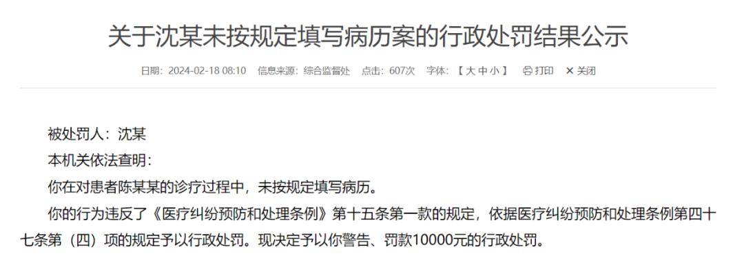 出具虛假醫學證明文件,這些醫療機構和醫生被罰了!_規定_執業_警告