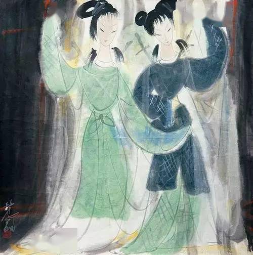 林风眠《红衣仕女》拍出天价943万元_艺术_中国_情感