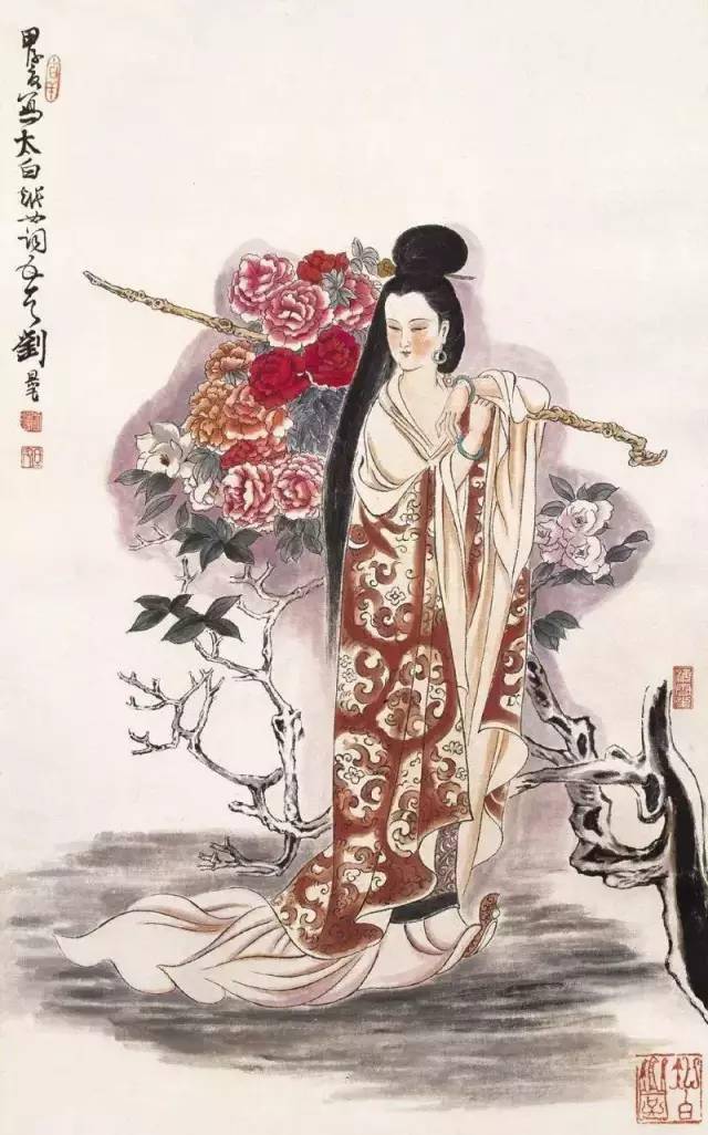 绝美仕女图,带你感受中国古代女性的美_刘旦宅_国画_人物画