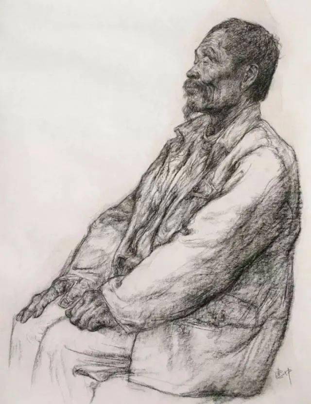 解放军艺术学院教授,任惠中素描速写