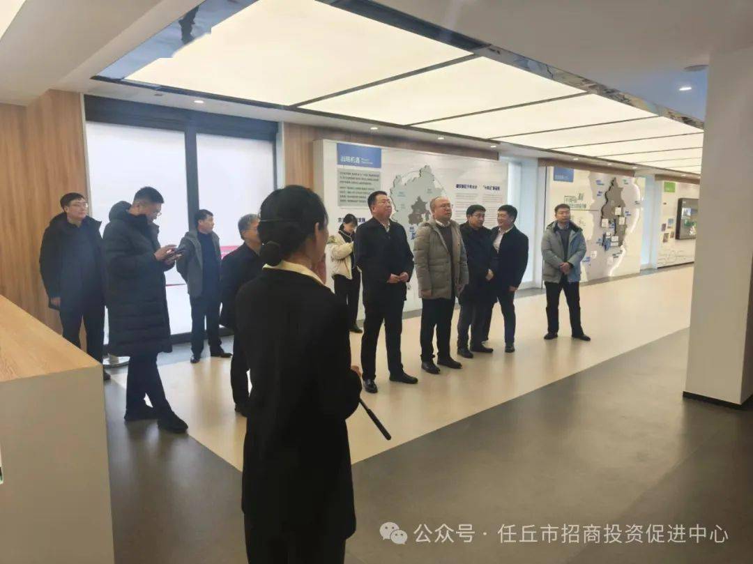 沧州市商务局党组书记张景俭,副局长马妍滨,任丘市长尚亮,副市长黄东