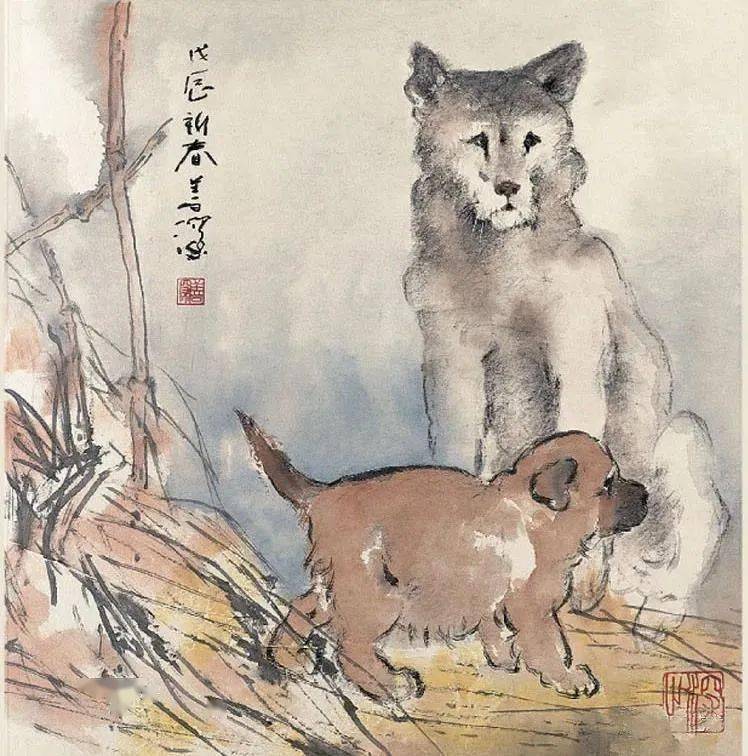 一组十二生肖图,传神_杨善_动物_岭南