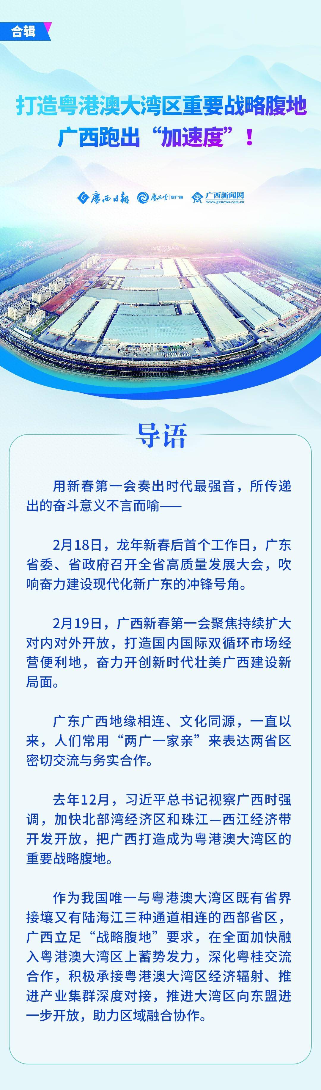 打造粤港澳大湾区重要战略腹地 广西跑出“加速度”！_西江_产业_合作