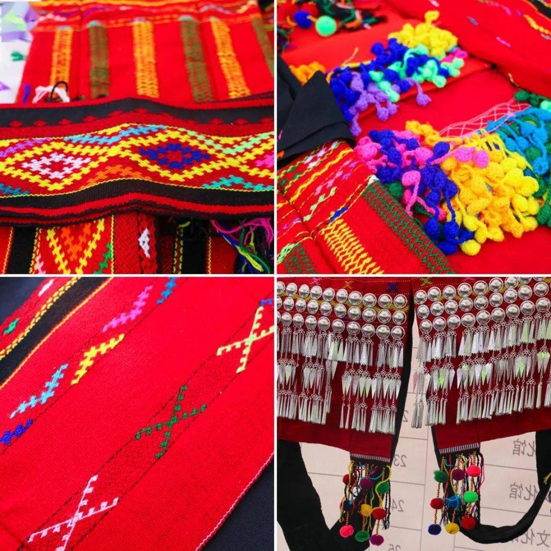 筒裙至少要一个月一个包头需织两三天大都采用手工绣花"传统景颇服饰