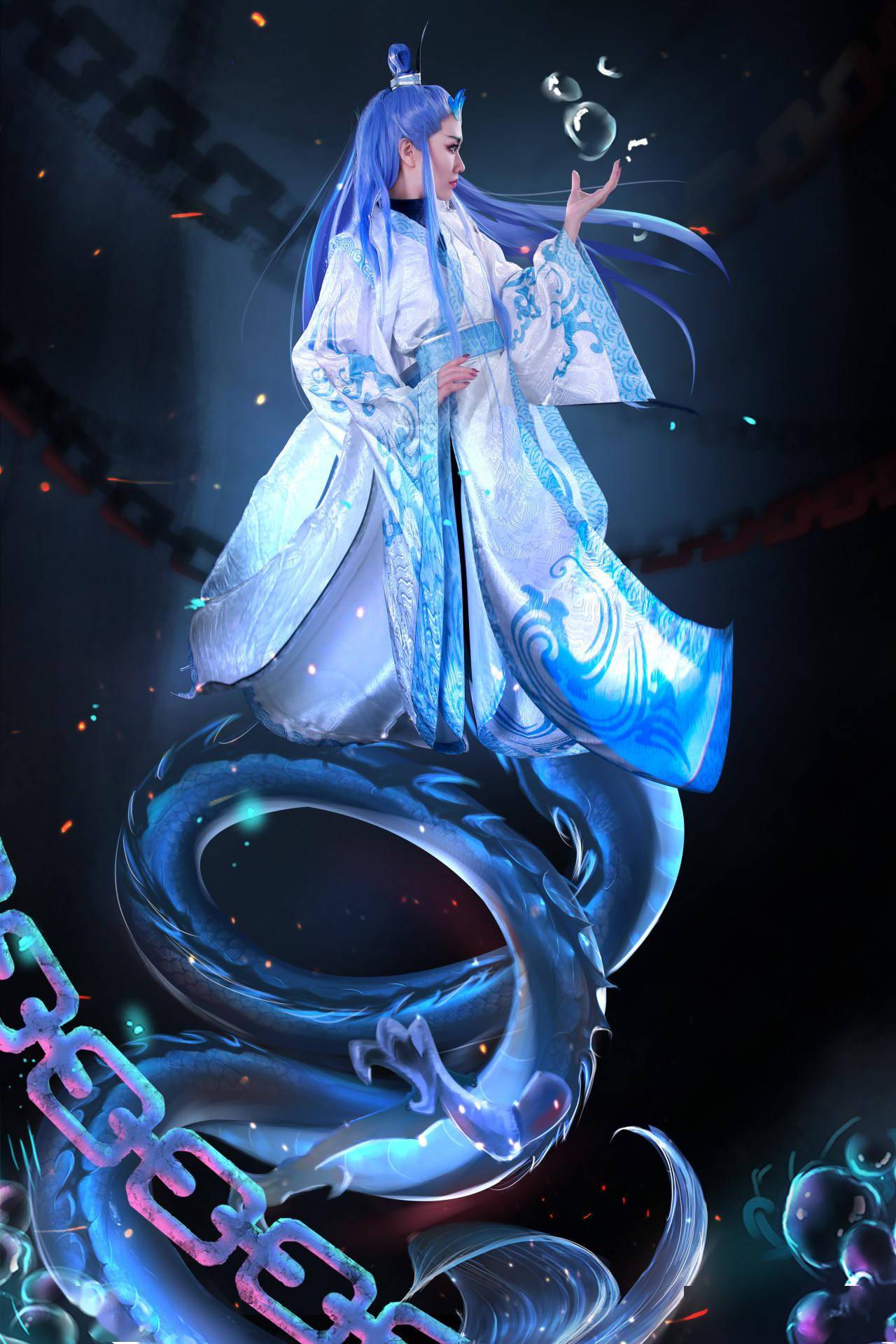 角色名:敖丙 cn:梁月曦luna《哪吒之魔童降世》是由霍尔果斯彩条屋影