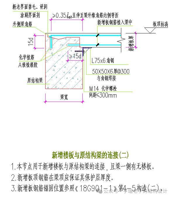 植筋设计总说明及通用节点大样