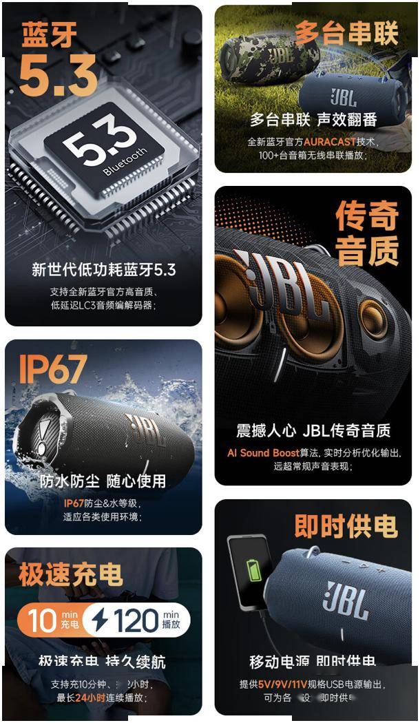 jbl 推出 xtreme4"音乐战鼓四代"音箱,首发价 2499 元_支持_方面_技术