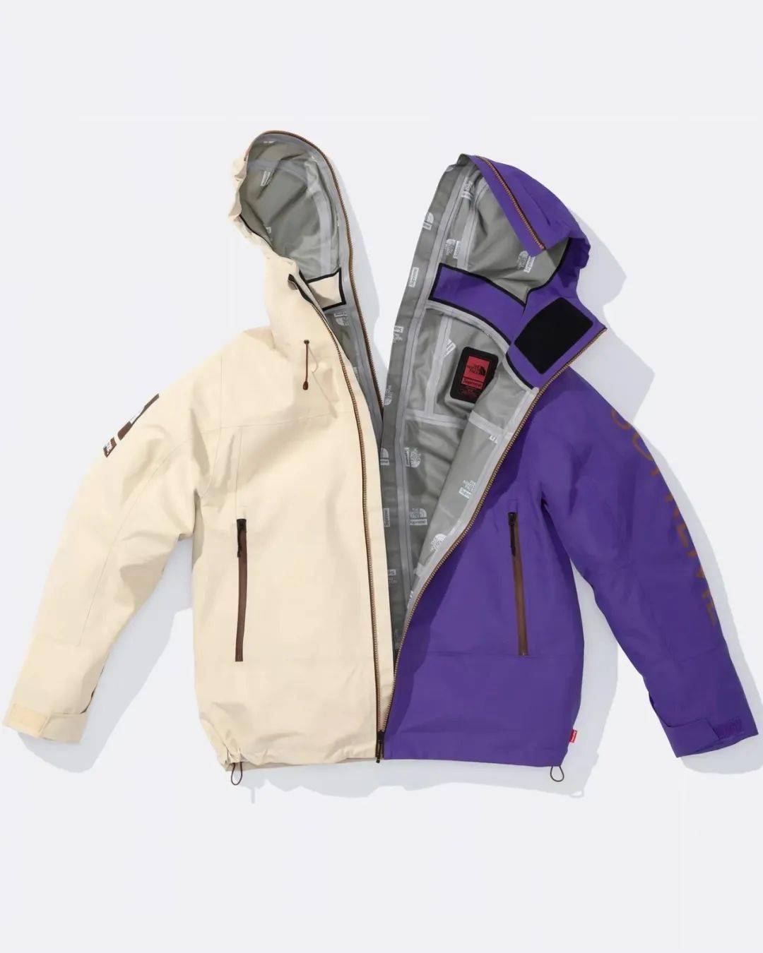 supreme x tnf联名本周发售,这次竟然变成"双色缝合"设计?
