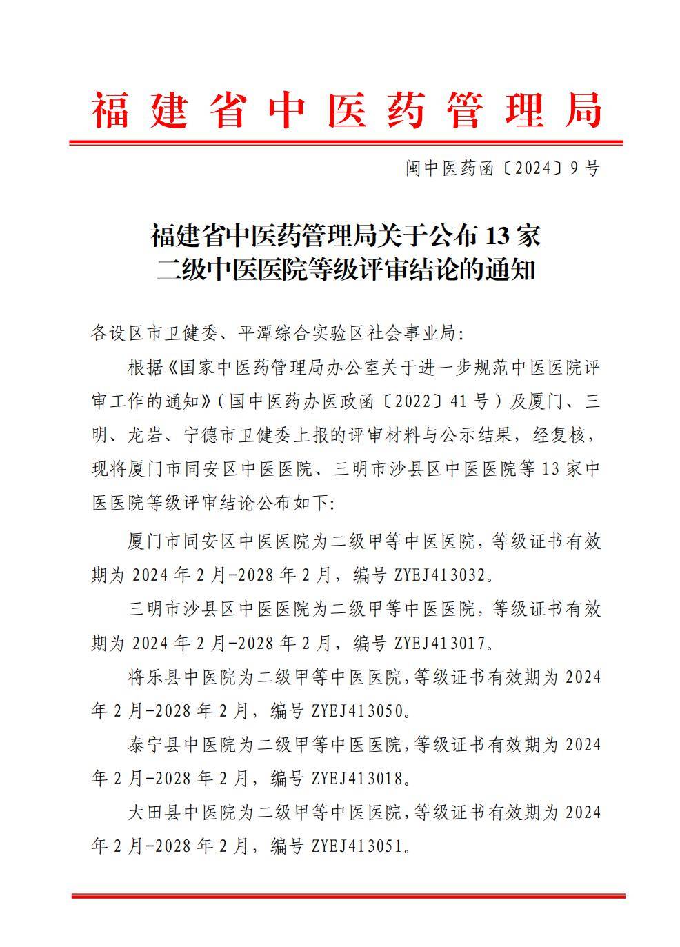 喜报|寿宁县中医院顺利通过二级甲等中医医院复审_服务_中医药_医疗