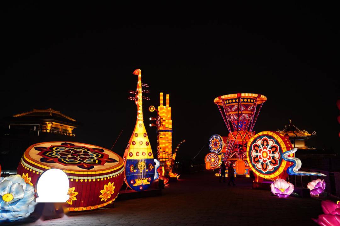 灯组_西安_城墙