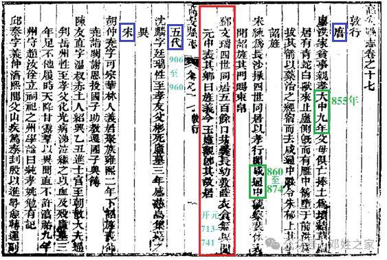 探讨邓文瑞公四世同居受旌表的时间_唐代邓_咸通_元年