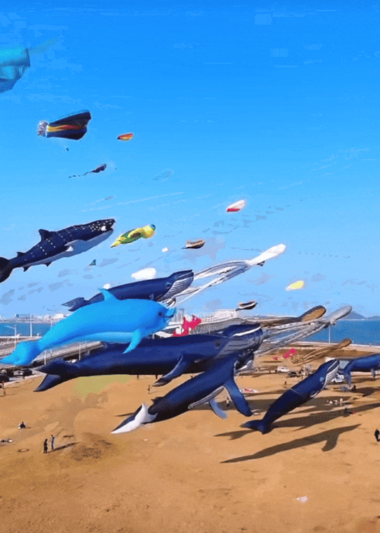 汪文斌:春天来汕头看"风筝海"_天空_海洋_游客