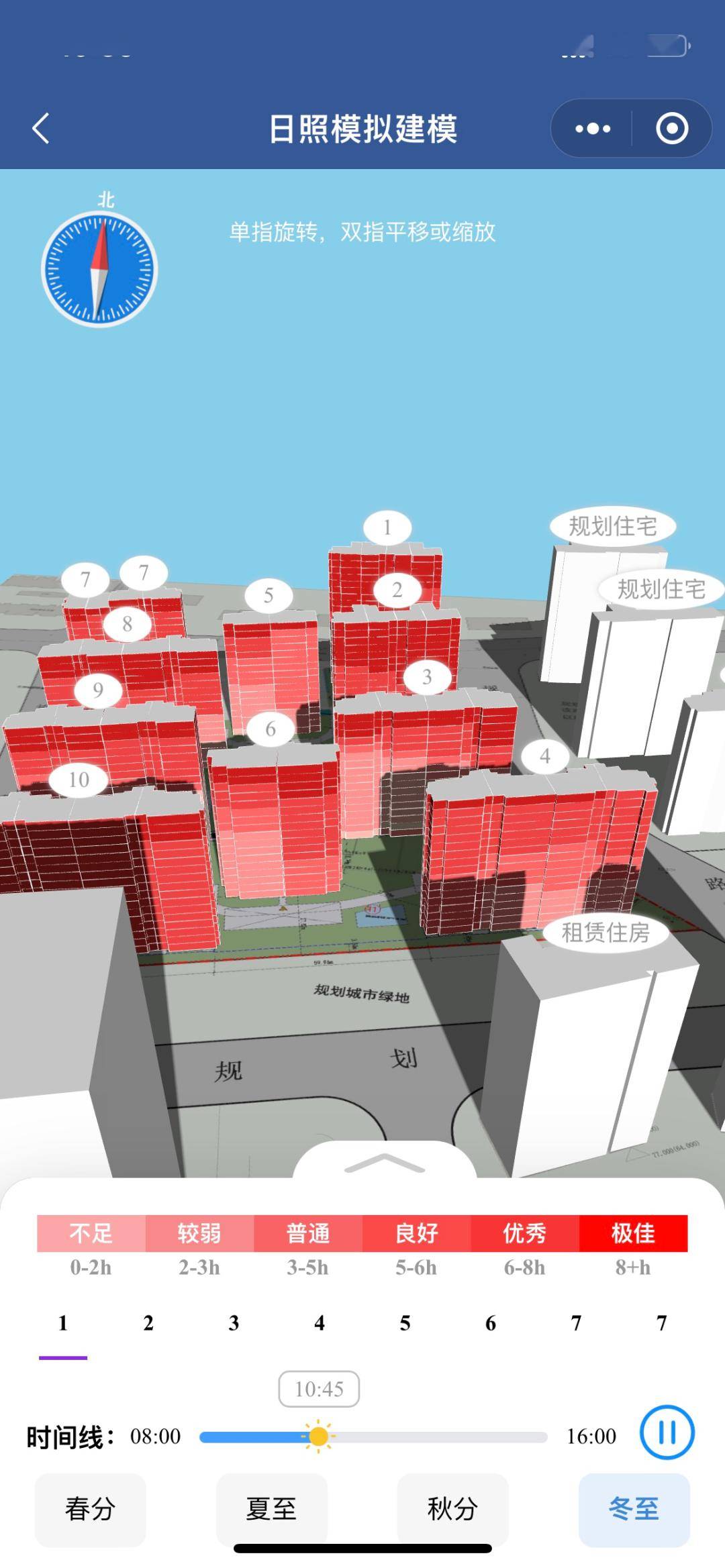 济南各大楼盘日照采光怎么看?这个方法最简单!