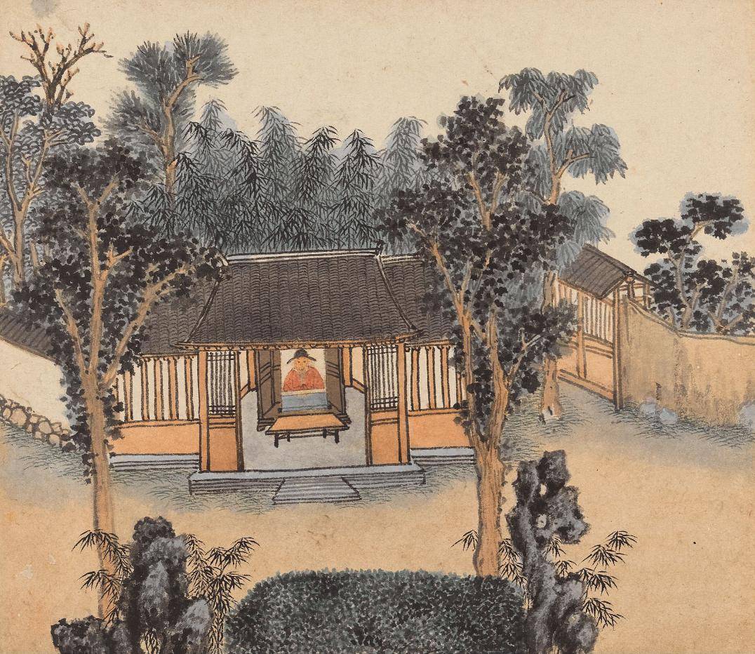 沈周《东庄图》|平平淡淡才是真_吴宽_绘画_园林