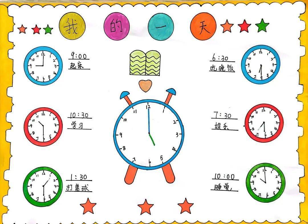 认识钟表创新作业设计图片