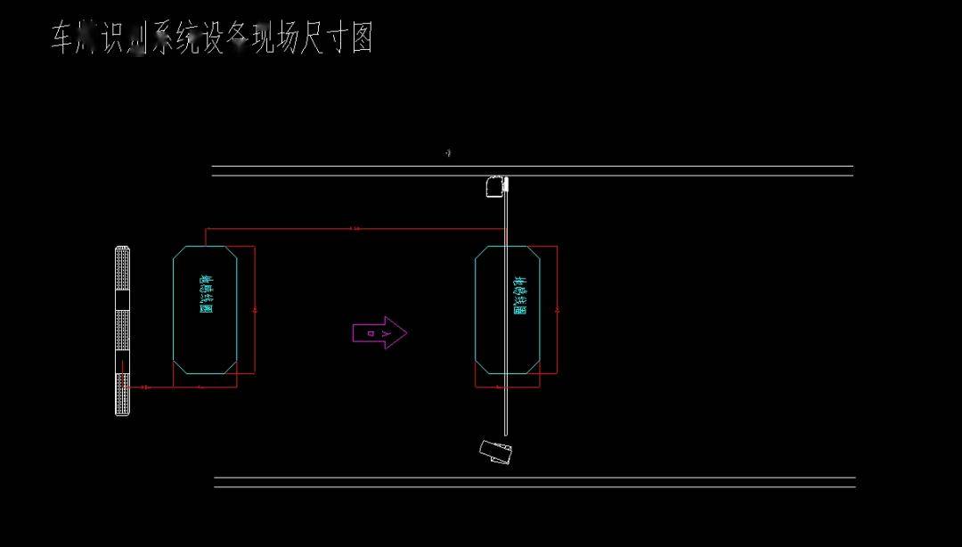 一套停车场管理及人行通道闸机的cad图纸素材