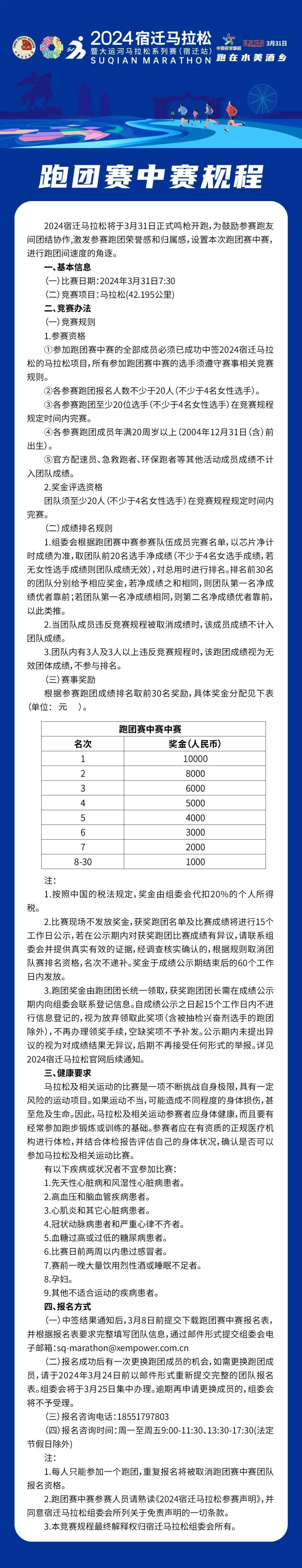 2024“迁马”跑团赛中赛开启报名！