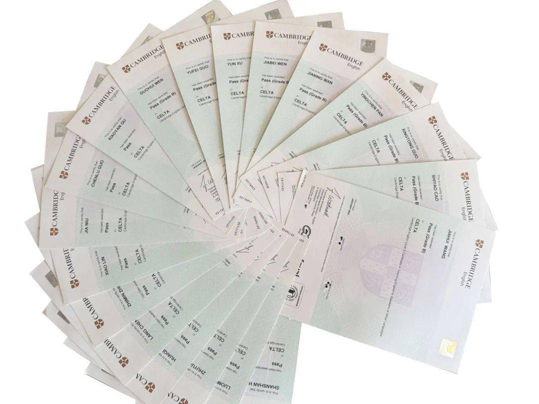 重磅启德考培22位老师全体通过celta培训并获得证书认证