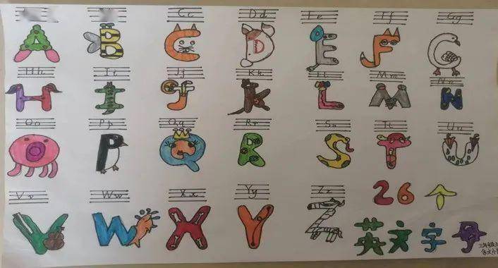 灞桥区东城第三小学举行英语字母卡片创意制作实践作业展