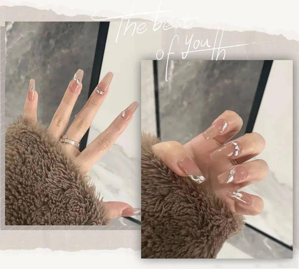 30 款巨好看ins美甲!清爽显手白,短甲也能做!_图片_来源_绿色