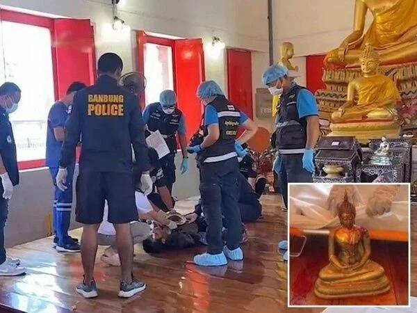 泰国男子寺庙闹事意外被佛像刺死